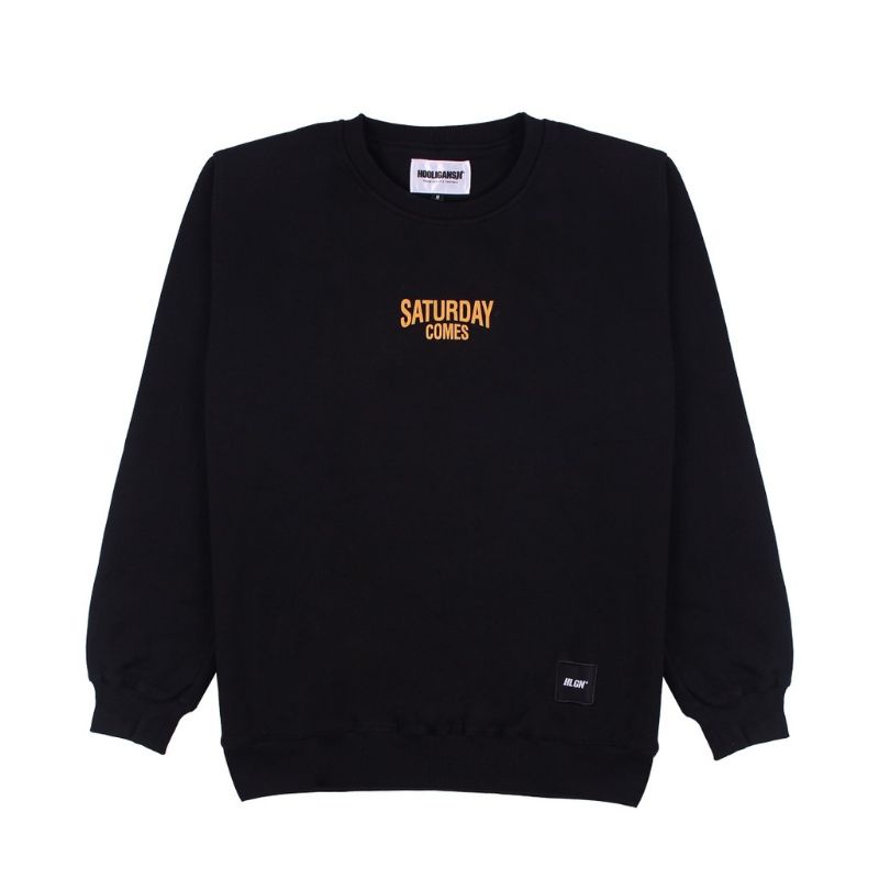 sweater Hooligans crewneck Saturday comes black