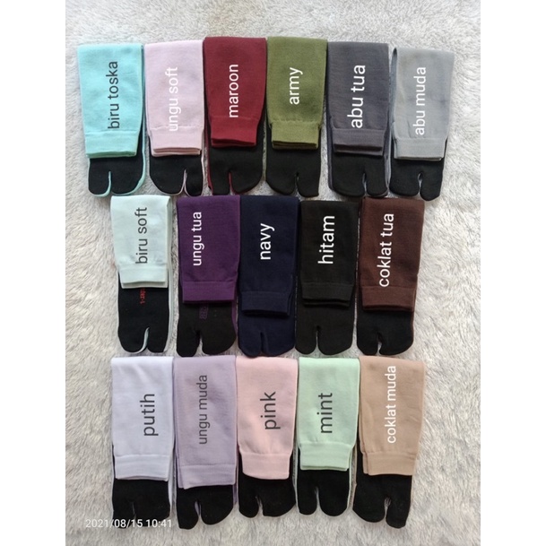 Kaos Kaki Jempol Polos Tapak Hitam Kemasan Ekslusif #kaoskakijempol #kaoskakimuslim #kaoskakijempolpolos