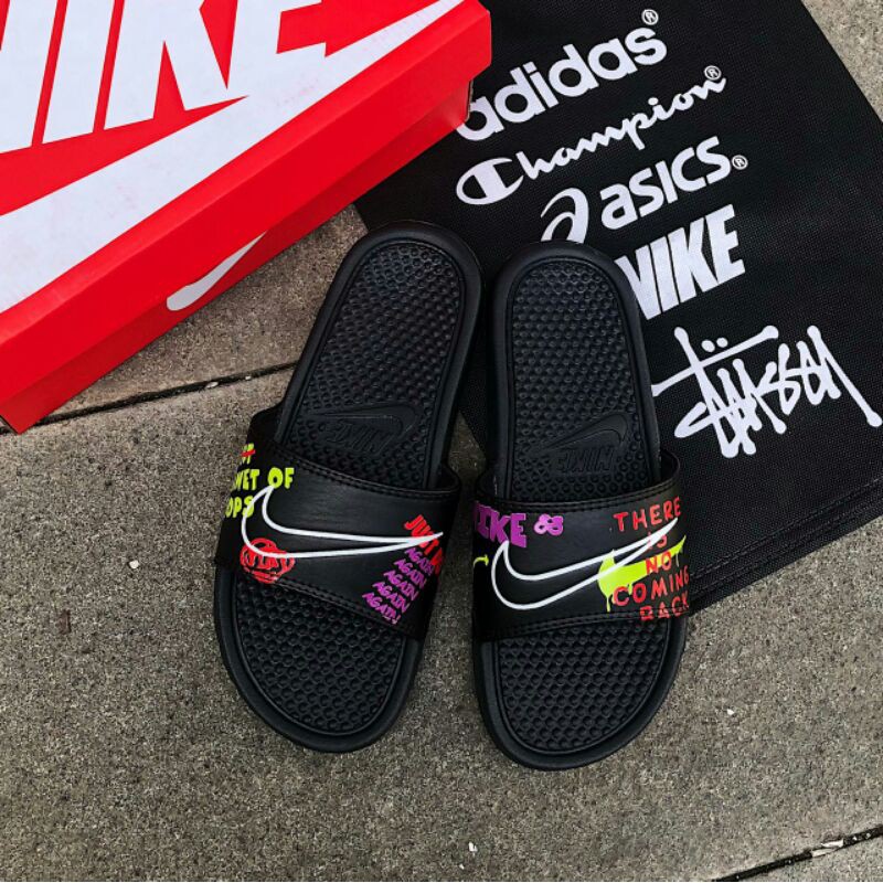 Sendal Pria Nike Benassi Swoosh Original, Nike Benassi Solarsoft