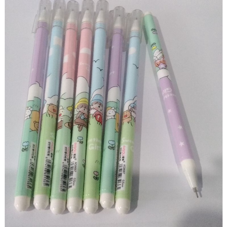 

Pulpen Gel / Gel Pen Bulpen Bulpoint gel 0.5 Karakter Kartun Lucu Murah