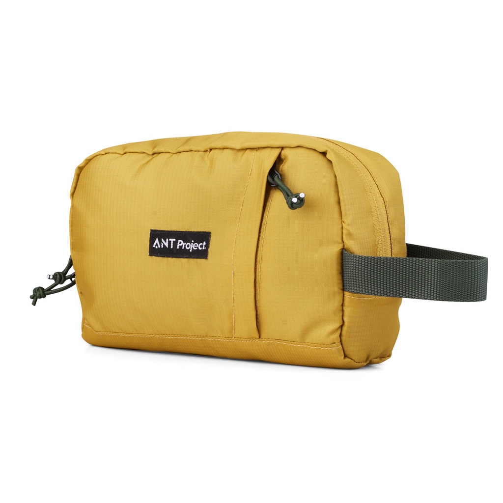 ANT PROJECT - Pouch Roaster Travel Organizer - Doppkit - Yellow Dark - Clucth