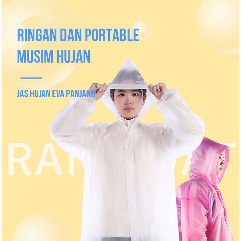 CJRC-TH212 TINO TINO JAS HUJAN EVA RAINCOAT LIGHTWEIGHT/JAS HUJAN PRIA WANITA KEKINIAN