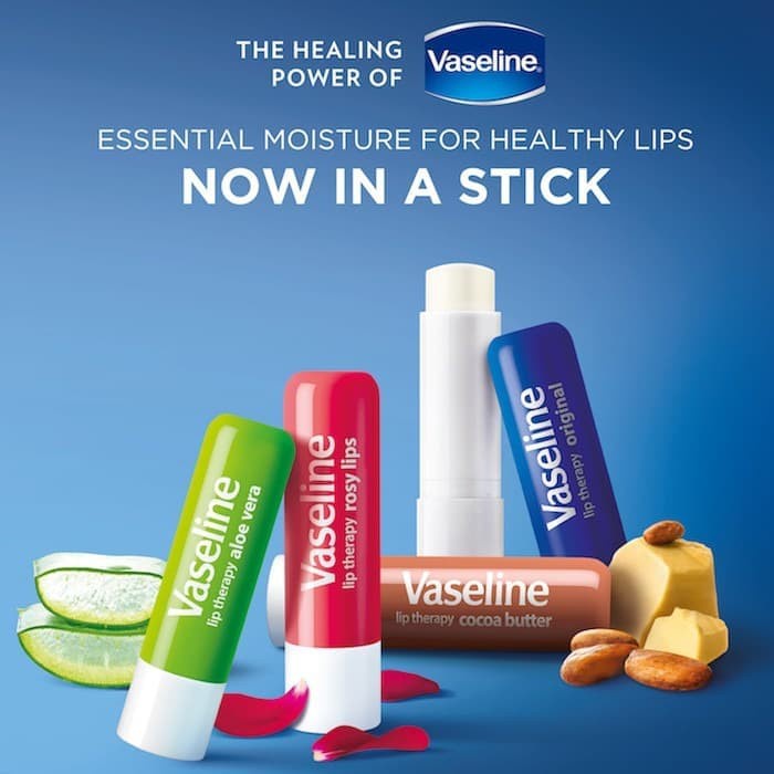 Vaseline Lip Therapy | Vaseline Lip Care Stick | Pelembab Bibir Vaseline Untuk Bibir Kering & Pecah