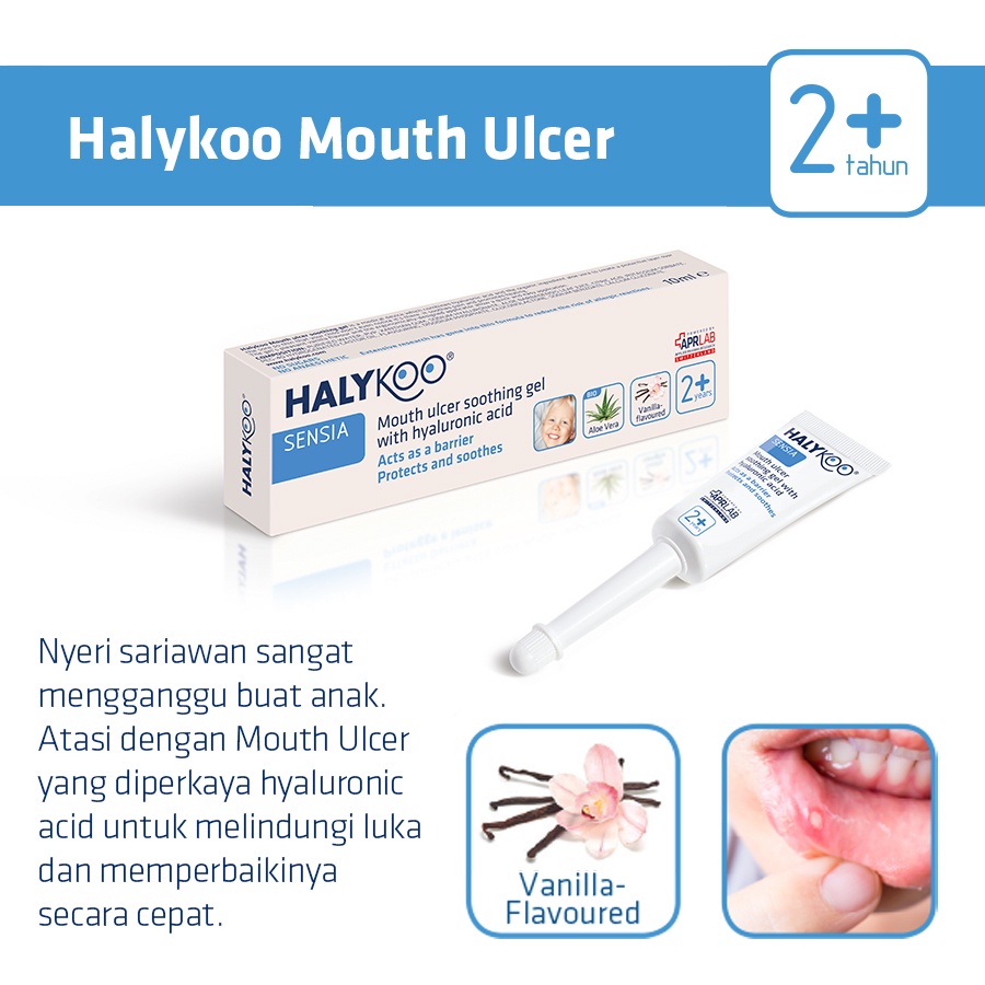 VITA65 HALYKOO MOUTH ULCER GEL PEREDA SARIAWAN ANAK 10GR