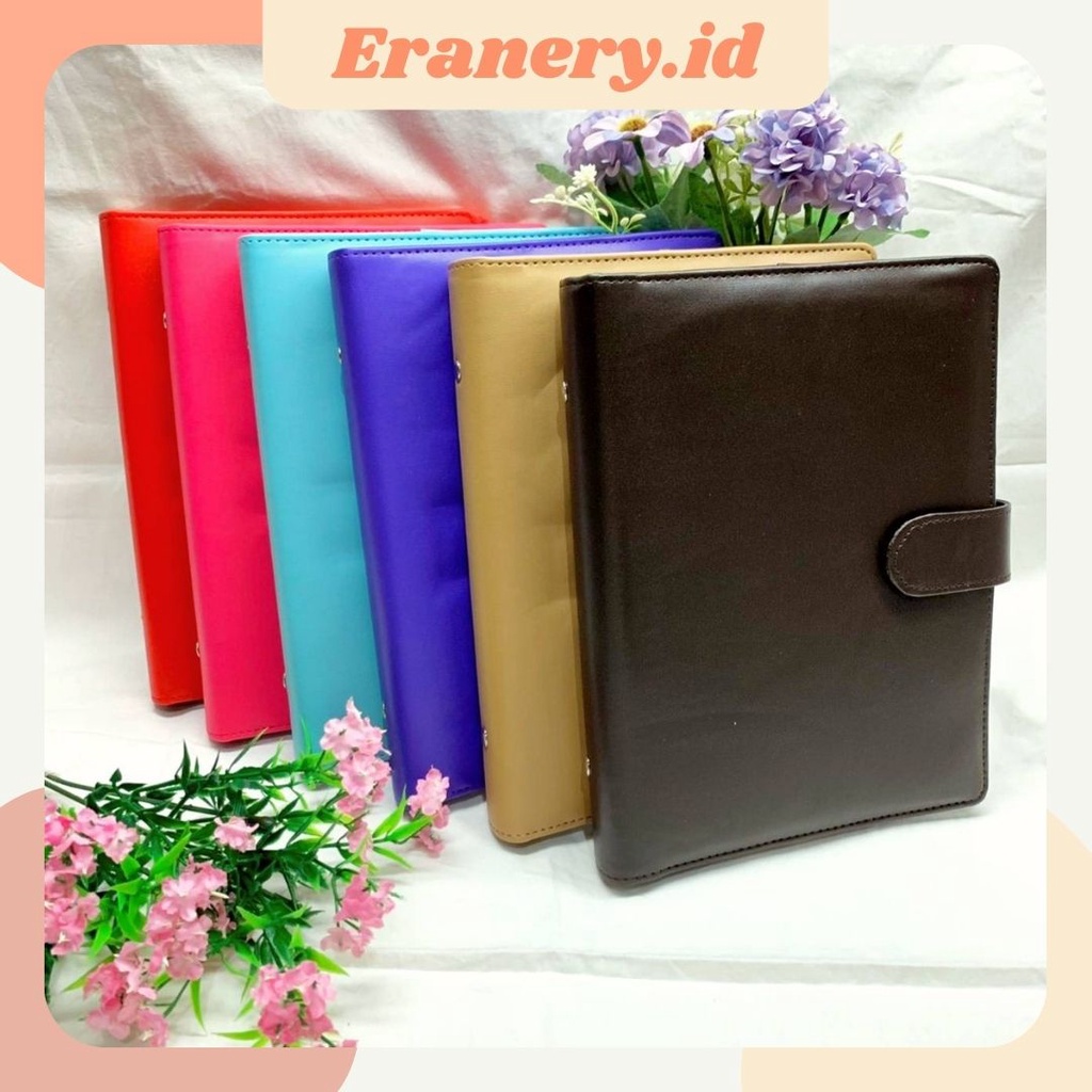 Jual Binder Kulit A5/Binder Kulit 20 Ring/Binder Polos 20 ring/ Binder