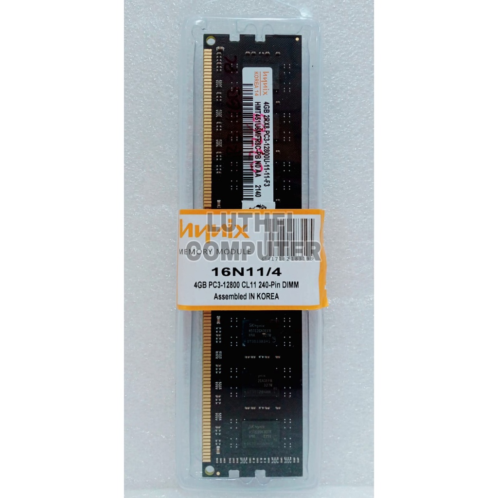 Memory PC DDR3 4GB Hynix PC-12800 Merk Hynix