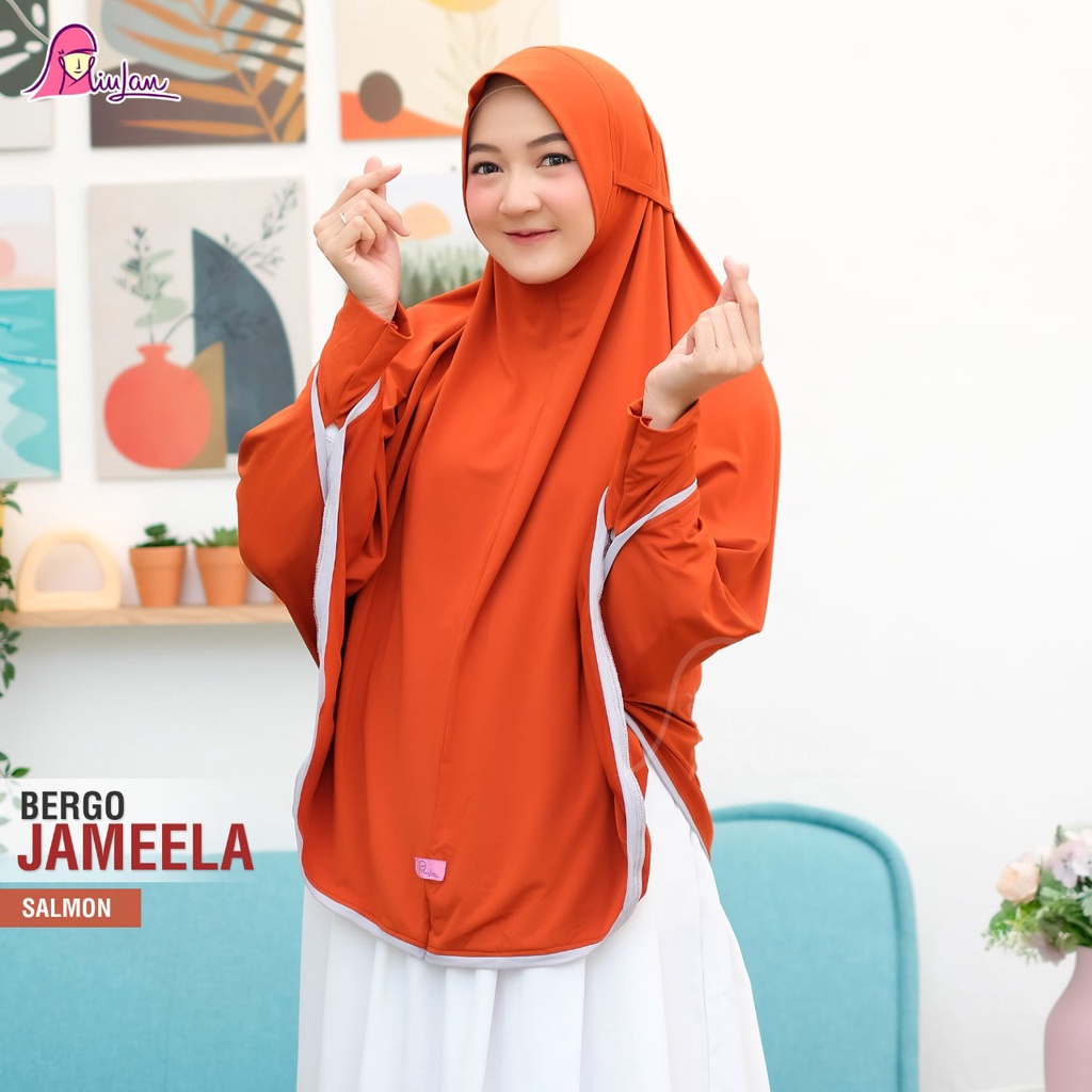 COD BERGO NON PET JUMBO SYARI JILBAB LENGAN TANGAN JAMEELA MIULAN ORIGINAL