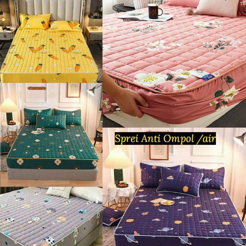 Sprei anti ompol + Sarung bantal / sprei waterproof Ukuran 180 x 200 cm/ Sprei Anti Air sultan