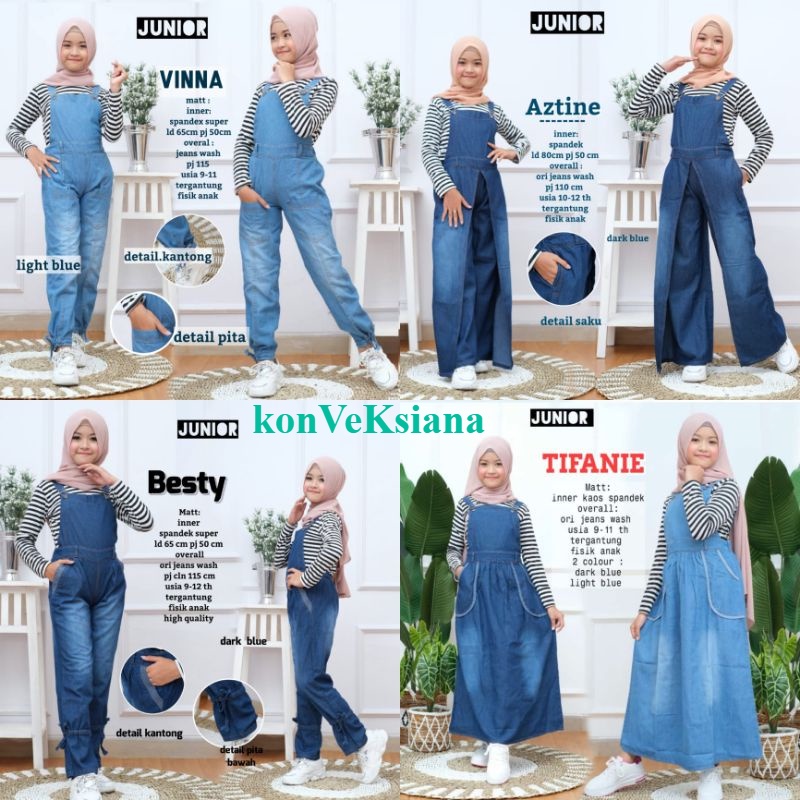 Overall Jeans Anak Perempuan  Setelan Jumpsuit Terkece Terbaru