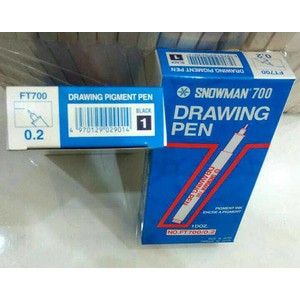 

Drawing Pen / Pigment Ink Snowman 700 Black 0.2