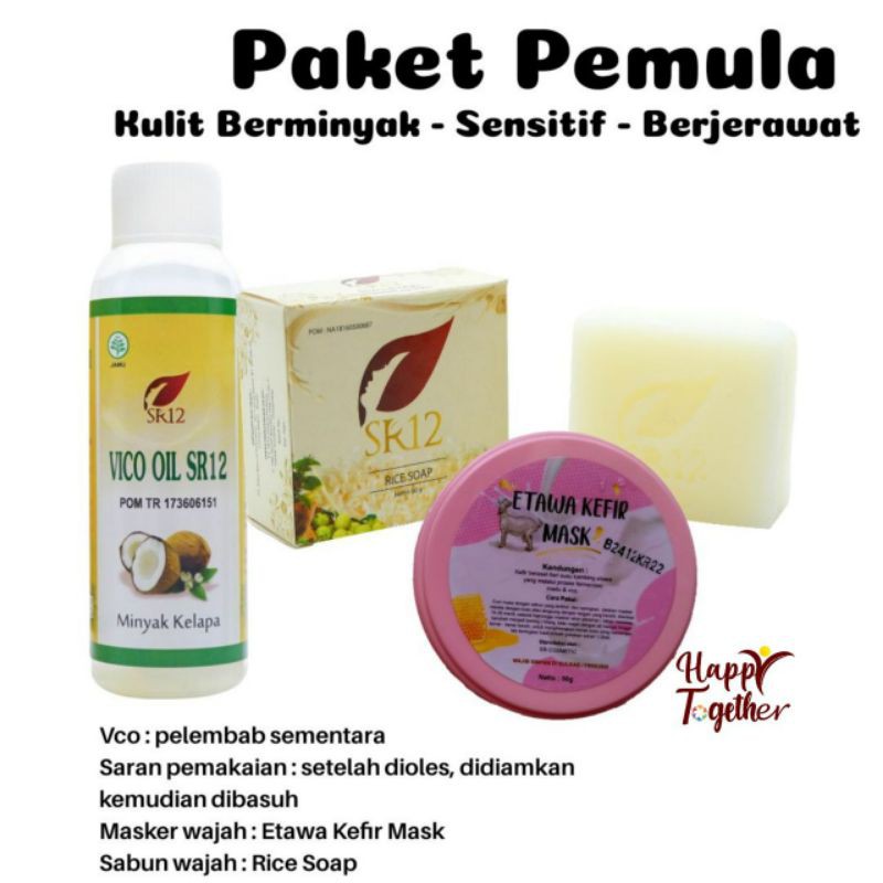 PAKET JERAWAT SR12 LENGKAP