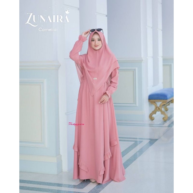 Zunaira Dress by Zabannia | Set Khimar | Set Phasmina | Gamis Wanita