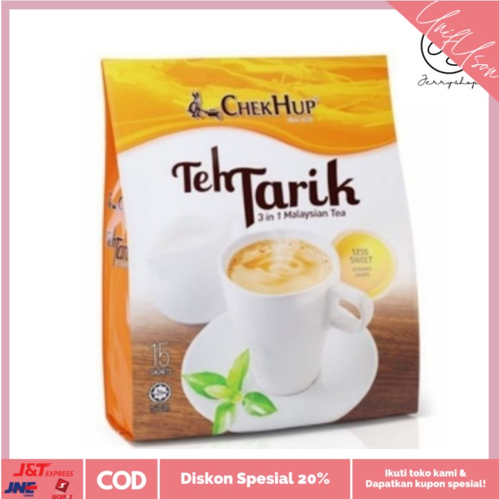 

⭐COD⭐ Chek Hup 3 in 1 Teh Tarik Less Sweet ORIGINAL Malaysia