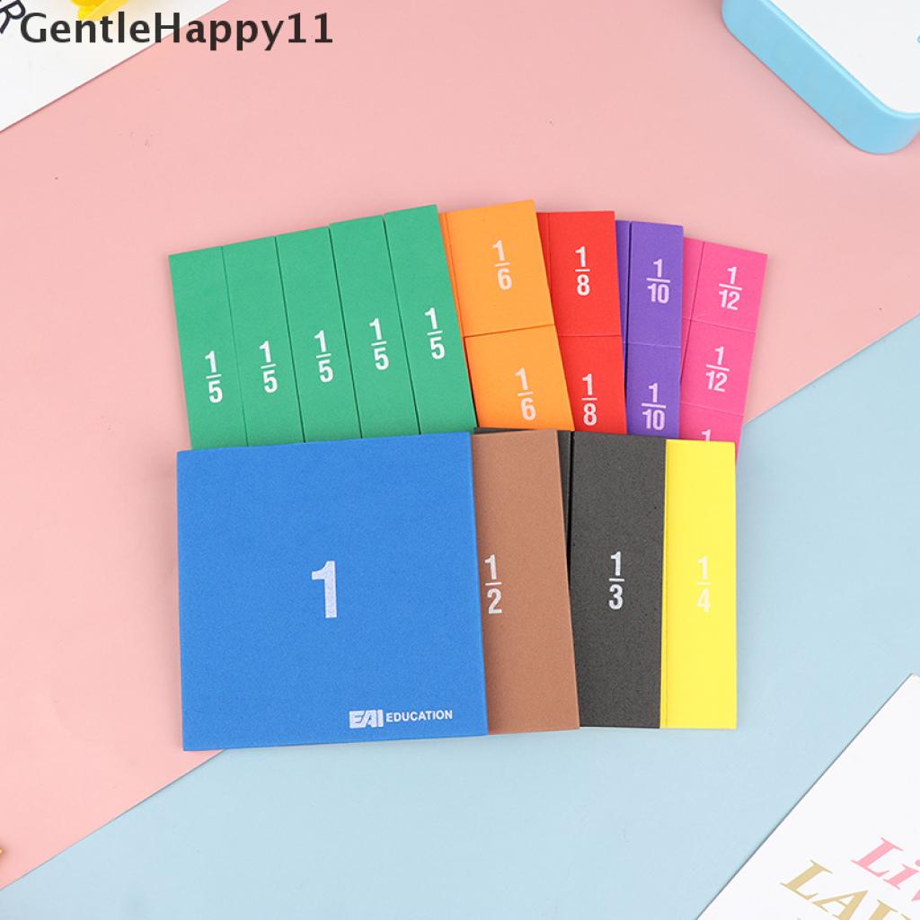 Gentlehappy 1Set Pelangi Pecahan Ubin Mainan Edukasi Belajar Anak Matematika Mainan Bayi