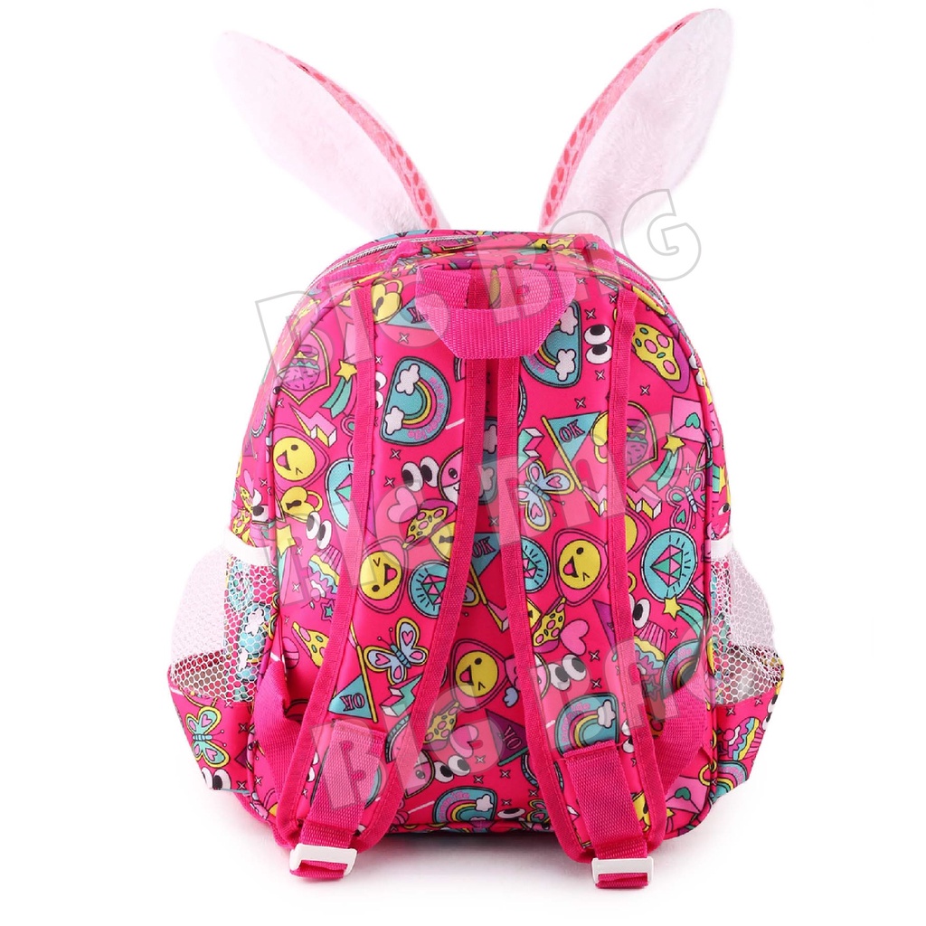 RTM - Tas Ransel Anak Perempuan Karakter Bunny - LOL SURPRISE + Bando / LOL SURPRISE + TOPENG