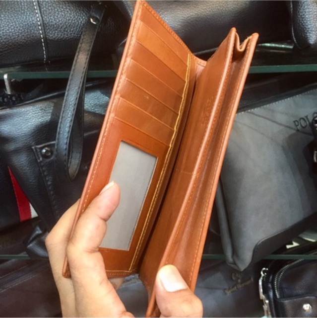 Dompet pria dan wanita lipat buku panjang bahan kulit asli berkualitas lokal #dompet #dompetpria