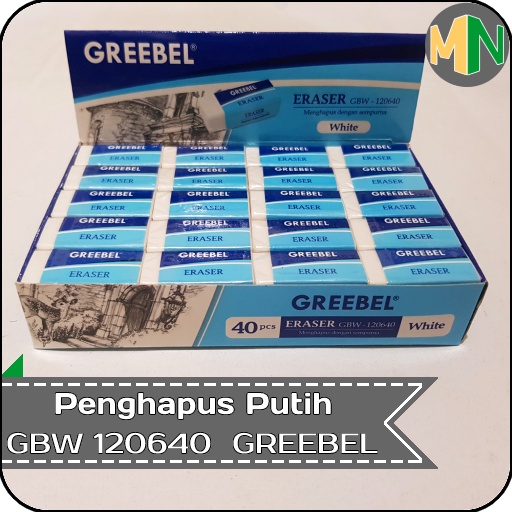 

Eraser Penghapus Putih Kecil GREEBEL GBW 120640 (Pcs)