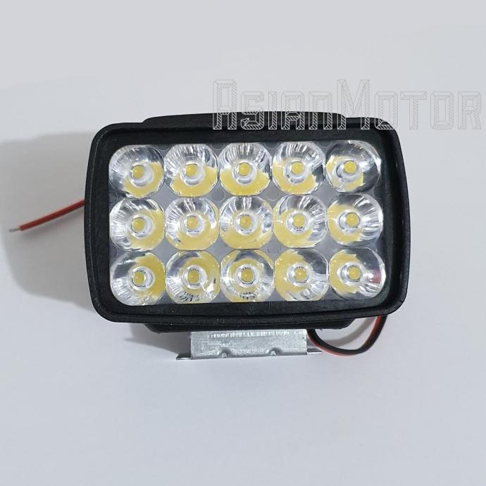 Lampu Tembak Sorot LED 15 Mata Motor Mobil Murah Terang Original|Premium|Asli|Ori