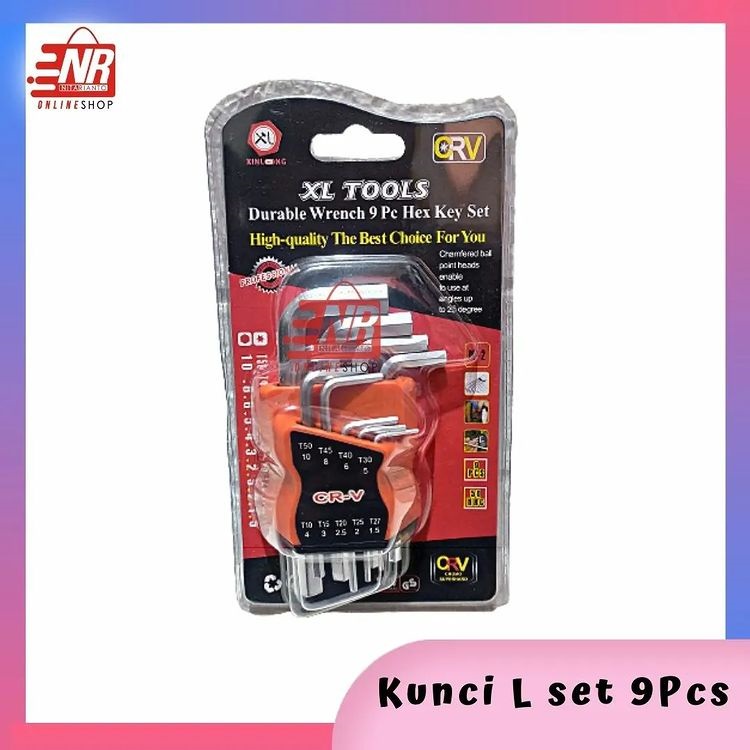 Kunci L Set 9pcs / Kunci L / Kunci L Panjang / XL TOOLS