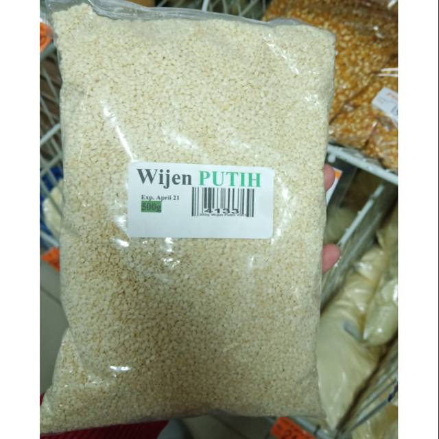 

500GR WIJEN PUTIH / WHITE SESAME SEEDS ORGANIC 500 GR