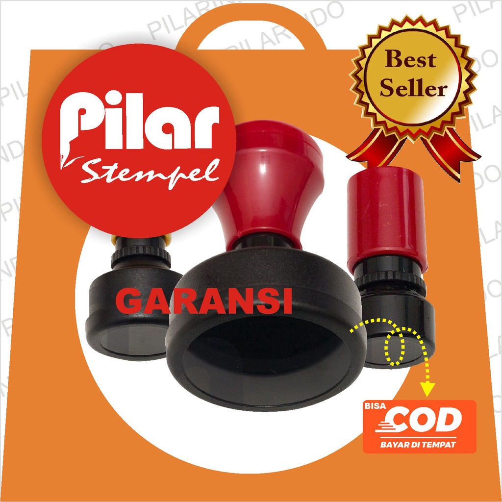 

Stempel, stempel logo bulat perusahaan custom warna nama kantor otomatis praktis tanpa bantalan buku tulis alat sekolah kantor