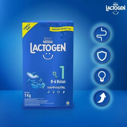 Lactogen 1/2 1000G - Susu Formula 0-6 Bulan / 6-12 Bulan