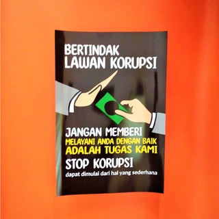 Jual Poster Edukasi - Poster Bertindak Lawan Korupsi - Poster Stop ...