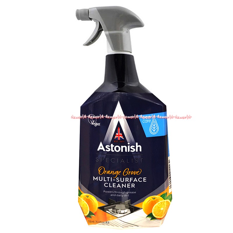 Astonish Multi Surface Cleaner 750ml With Orange Groove Oil Pembersih Serbaguna Astonis Serba Guna Membersihkan Noda Wangi Jeruk Sunkist