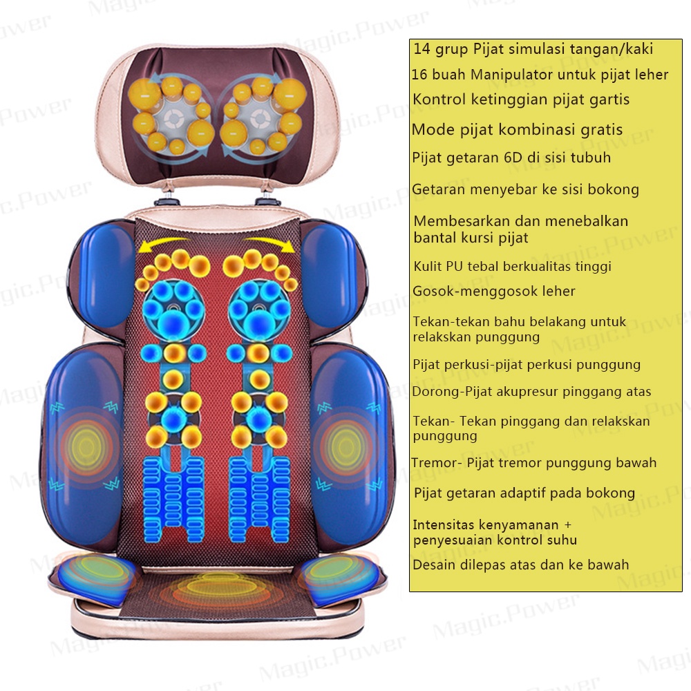 Kursi pijat theraphy massager alat pijat terapi massage foot massage/Alat Pijat Punggung / Bantal Pijat Elektrik