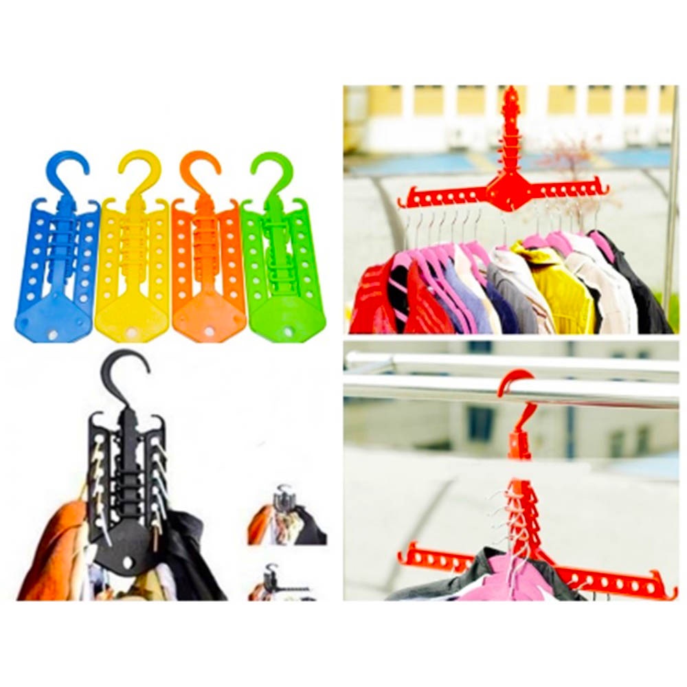 FM - Magic Hanger / Gantungan Baju Multifungsi / Gantungan Portable / Gantungan Baju Unik muat banyak