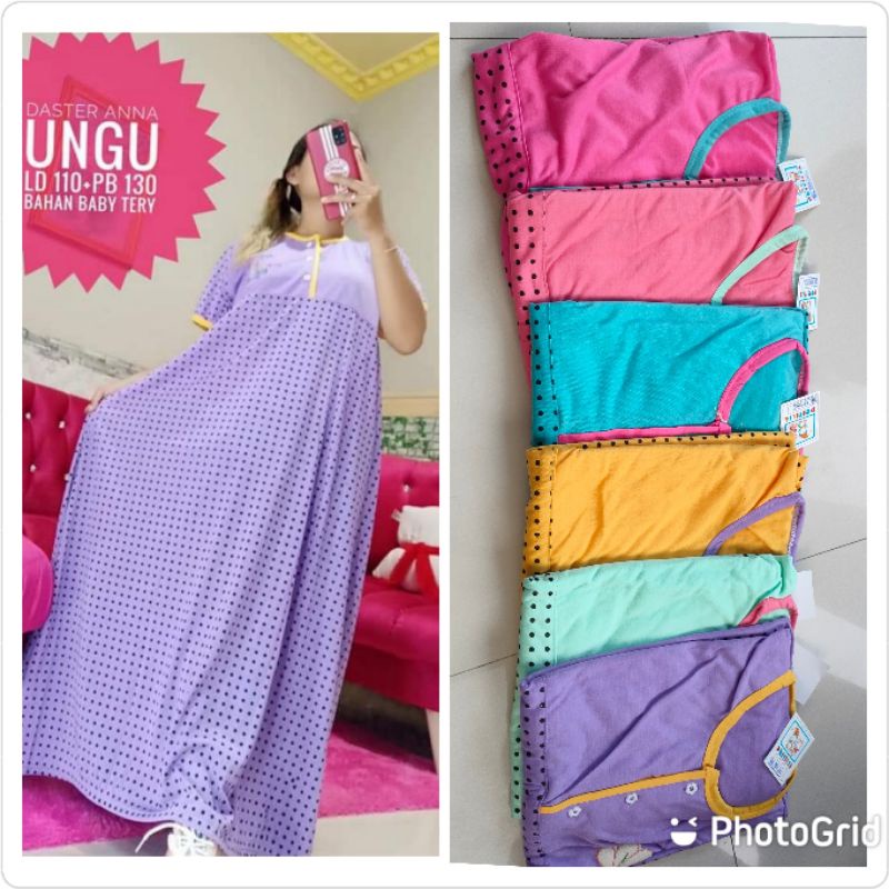 Daster Pricilia Jumbo bahan kaos super tebal dan lembut/Daster jumbo kaos/Daster sehari-hari/Daster 