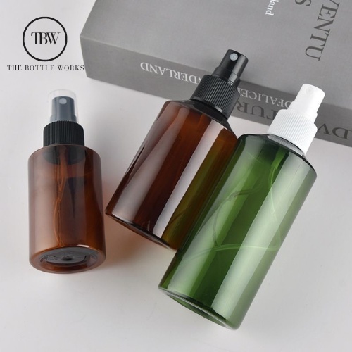 (MIN ORDER 1000) TBW PET Bottle Spray PBG-15 Amber Green Plastic 50ml 100ml 150ml 200ml 500ml / boto