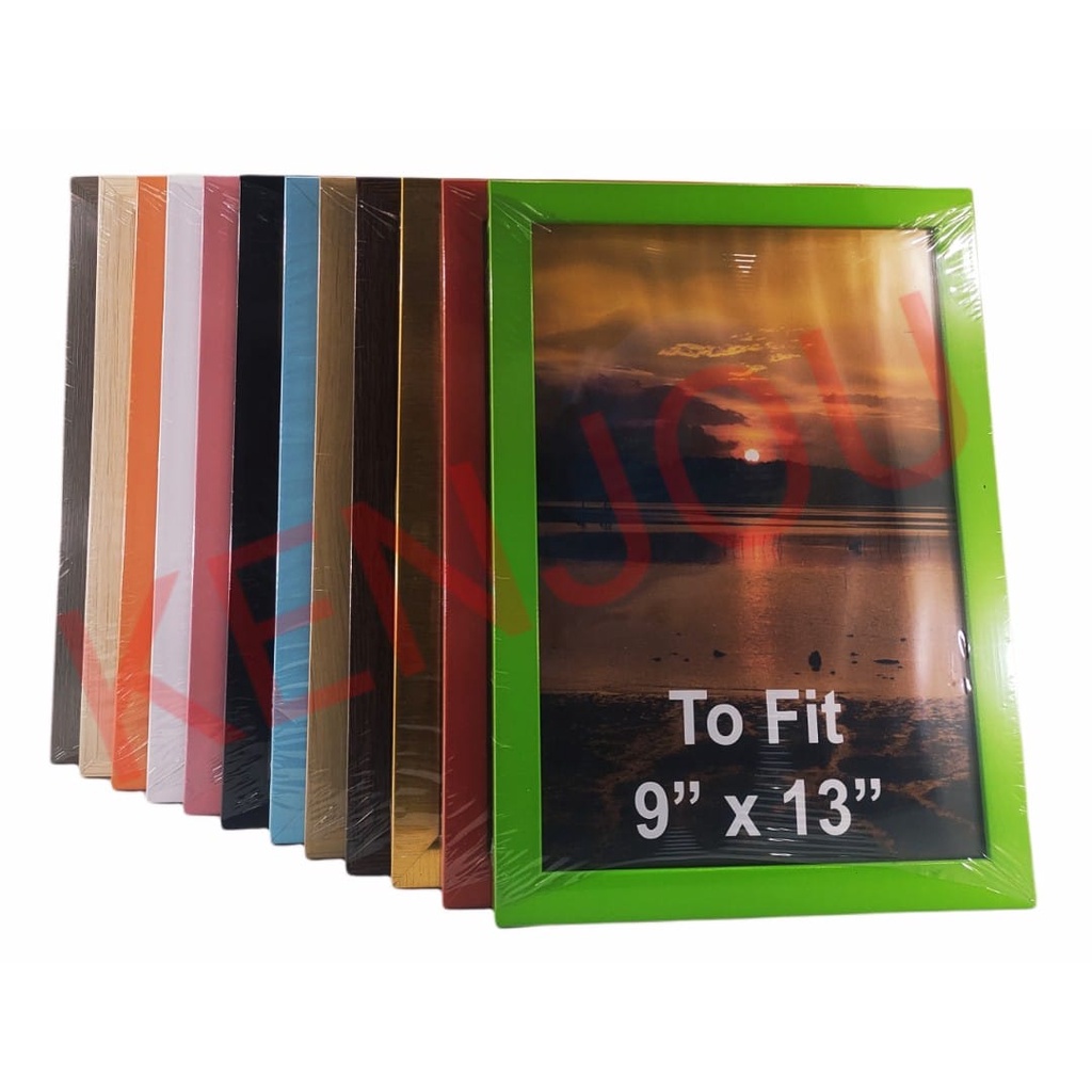 Bingkai/Pigura Foto/Gambar/Lukisan Minimalis Gantung Vertikal/Horizontal 9"x13"/Sertifikat
