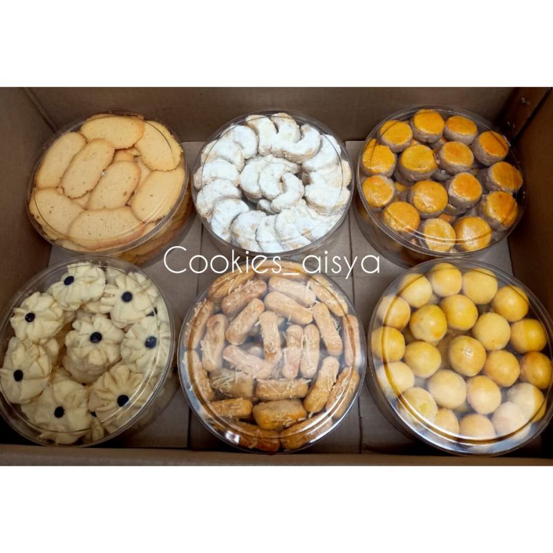 

Paket kue kering homemade isi 6 toples 250gr/hampers kue kering