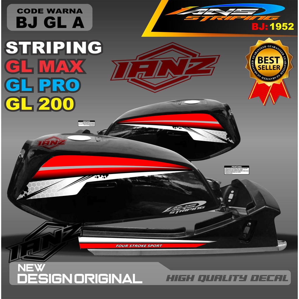 STRIKER NEW TECH GL MAX / STRIPING MOTOR / STIKER MOTOR GL / STRIKER NEW TECH GL MAX / STRIPING GL NEW TECH / STIKER CUSTOM GL MAX GL PRO