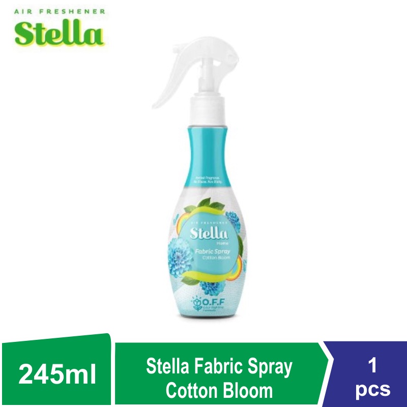 Stella Fabric Spray Cotton Blom Penghilang Bau Kain 200ml + 45ml