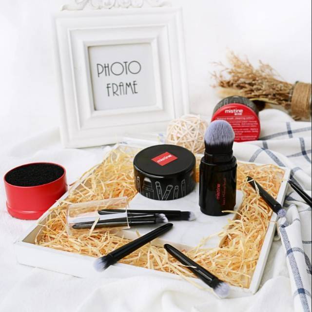 KUAS SET 5 PCS MEWAH/ KUAS MISTINE HIGH QUALITY/Magic Box Mistine | brush Hampers | brush kuas travel