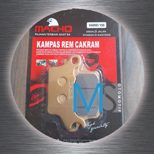 Discpad / Diskpad / Kampas Rem Depan Honda Vario 150 Macho - MS Otomotif