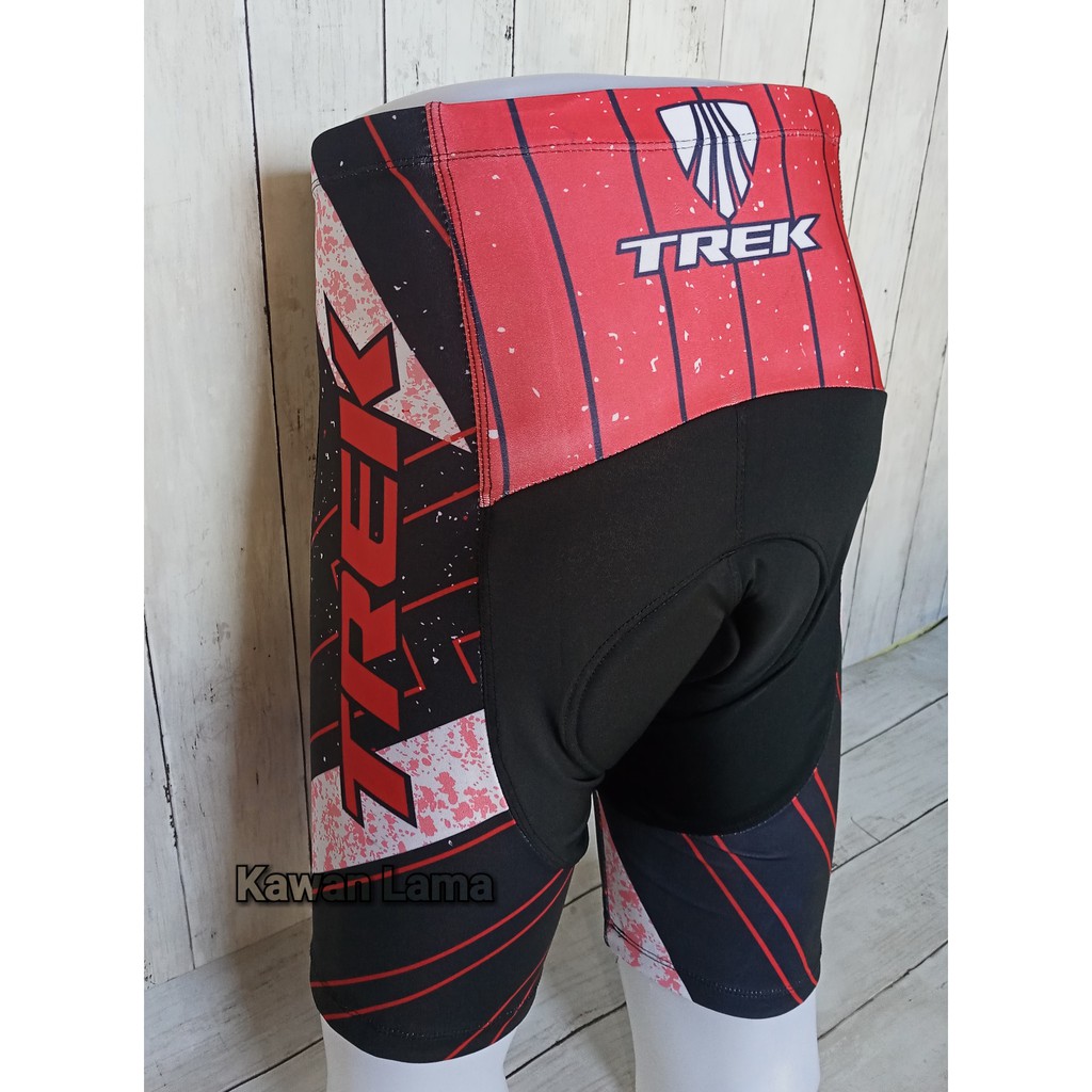 padding Sepeda TREK Celana Sepeda Pendek Padding Dalam untuk Gowes MTB Bahan Adem TREK MERAH 001 Gow