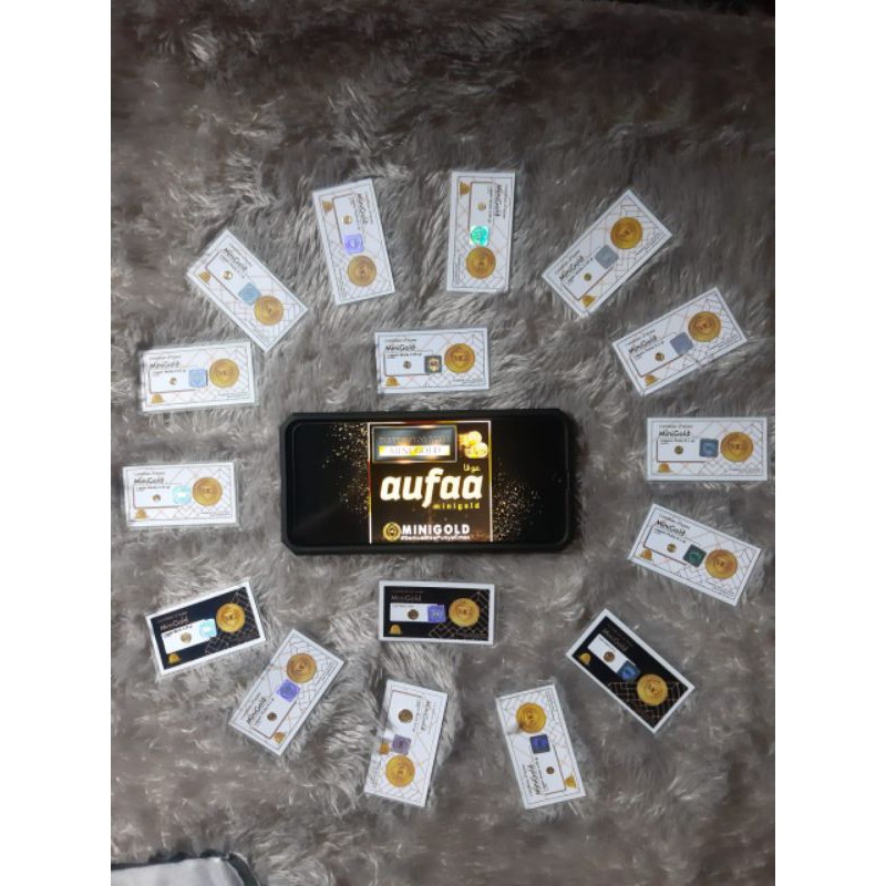 Logam Mulia MiniGold Emas Mini murni 24K 0,25gr sertifikat+kuitansi resmi