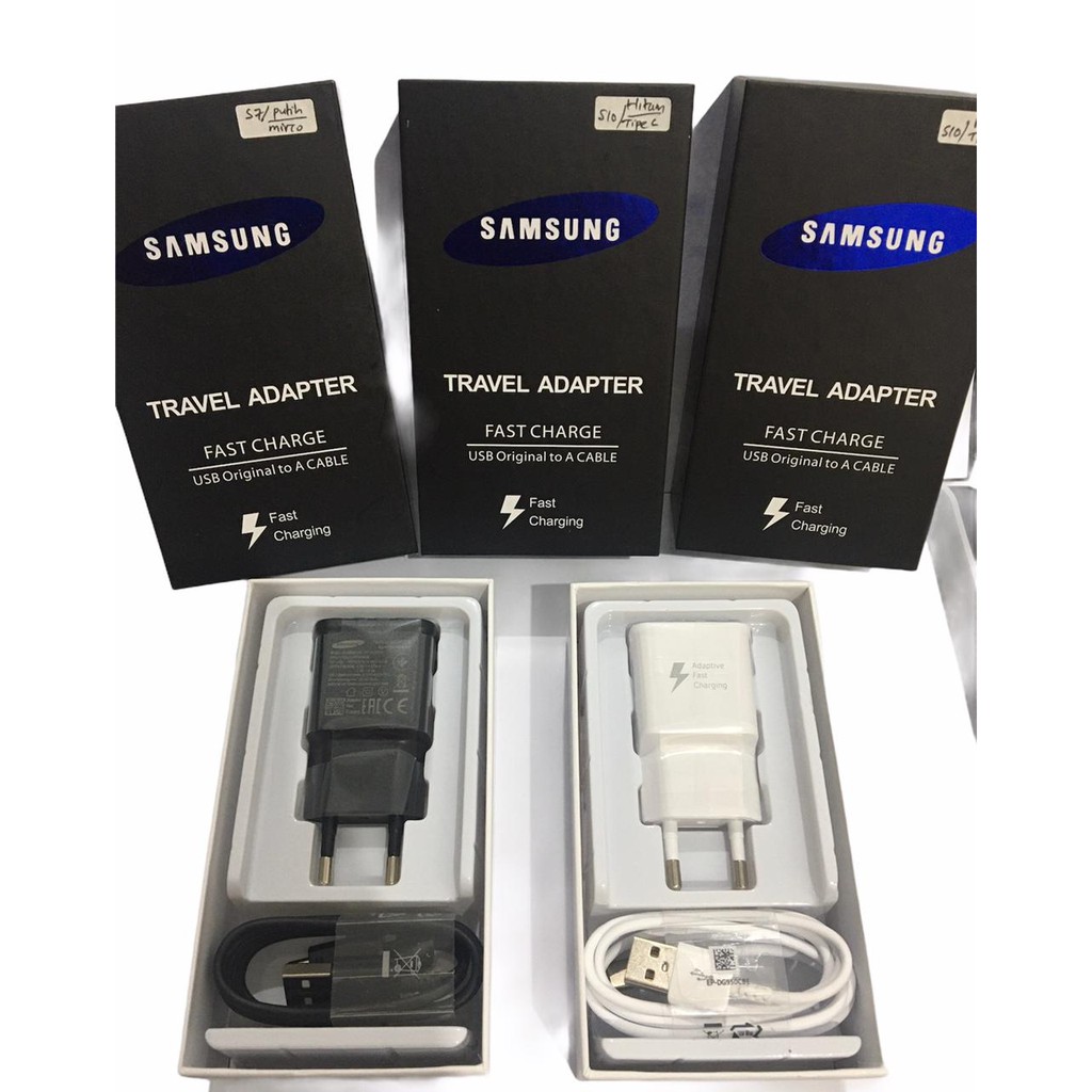 Travel Charger Adapter Samsung Original Tipe-C Fast Charging / Charger Samsung S10 S9 S8 A50 A30 M20