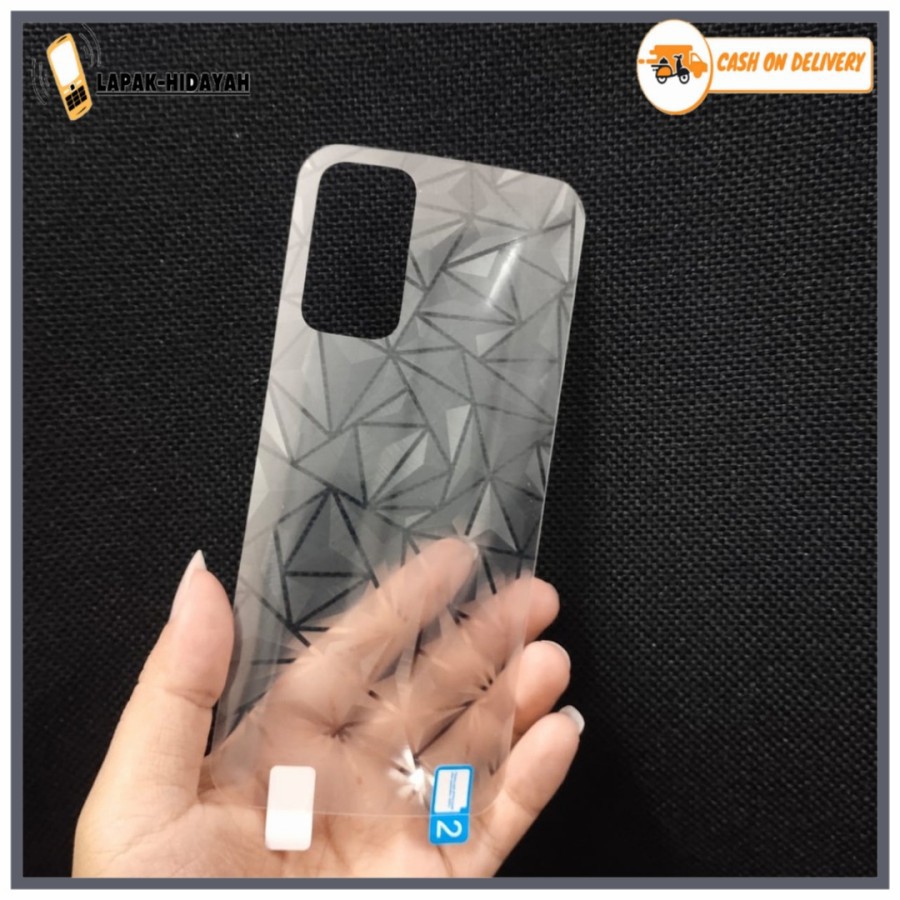 REDMI A1 4A 4X 5 5+ 5 PLUS ANTI GORES BELAKANG SKIN DIAMOND, GARSKIN SPIRAL 3D TRANSPARAN ANTI JAMUR PELINDUNG BELAKANG