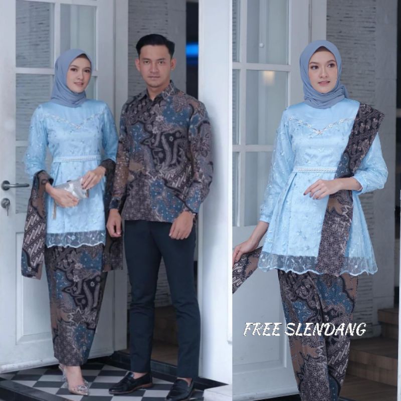 KEBAYA COUPLE MODERN KEBAYA LAMARAN TUNANGAN KEBAYA WISUDA KEBAYA KONDANGAN TERBARU WID BATIK-3