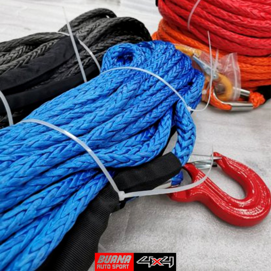 Tali Plasma Winch 12mm x 30m UHMWPE Plasma Rope Synthetic Rope Offroad