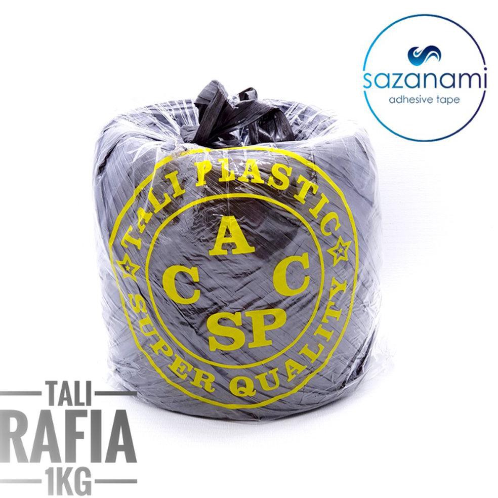

TERMURAH TALI RAFIA GULUNGAN BESAR 1KG FULL TALI PLASTIK HITAM