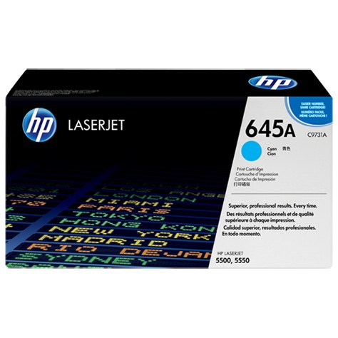 Toner HP 645A Cyan Original C9731A