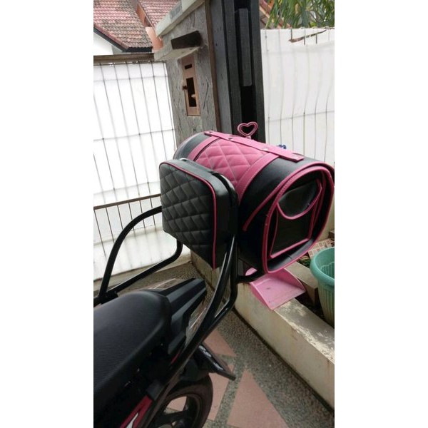 SANDARAN BELAKANG MOTOR TAS RETRO SCOOPY DAN BEAT