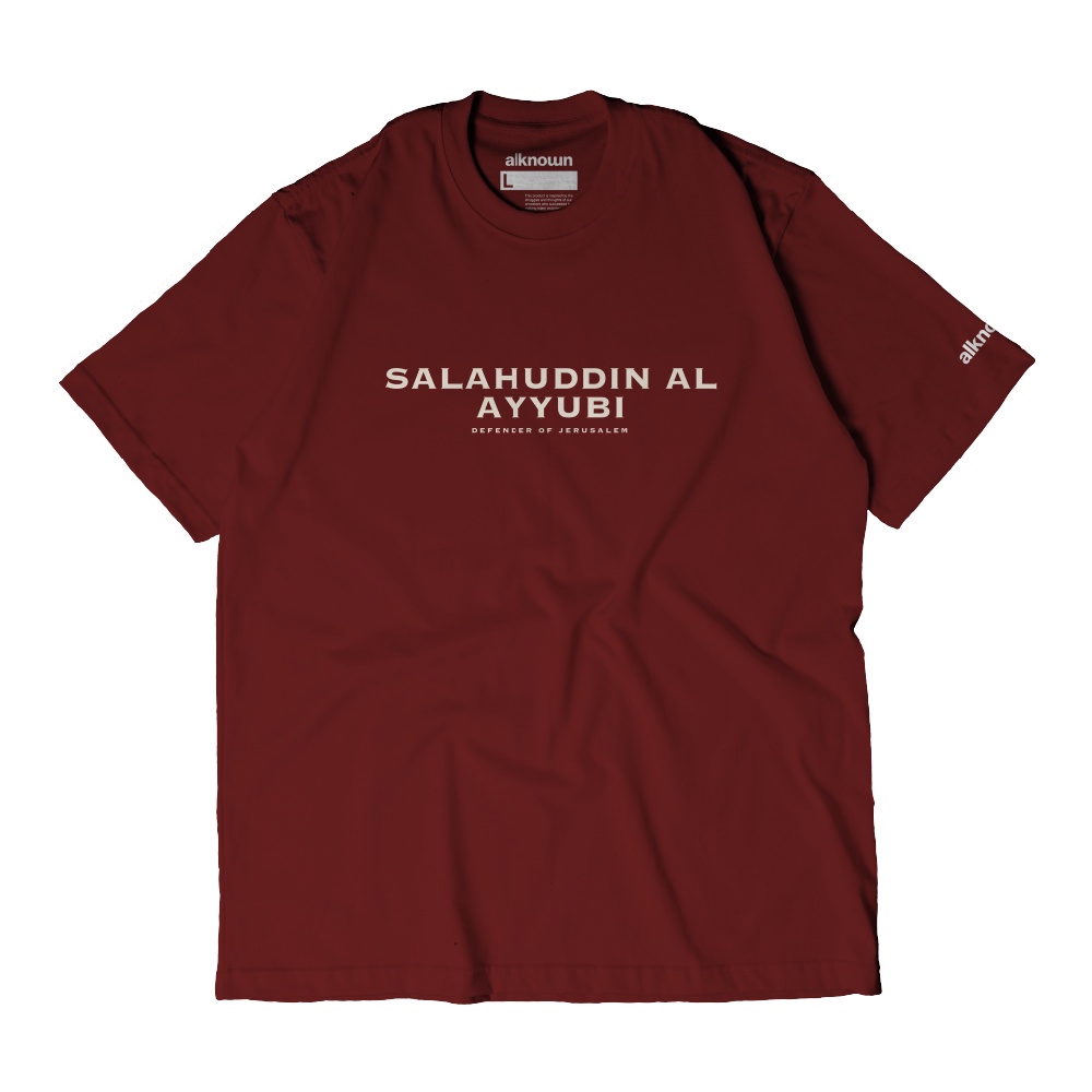 alknown Salahuddin Al Ayyubi (Red) - Tshirt / Kaos Dakwah-1