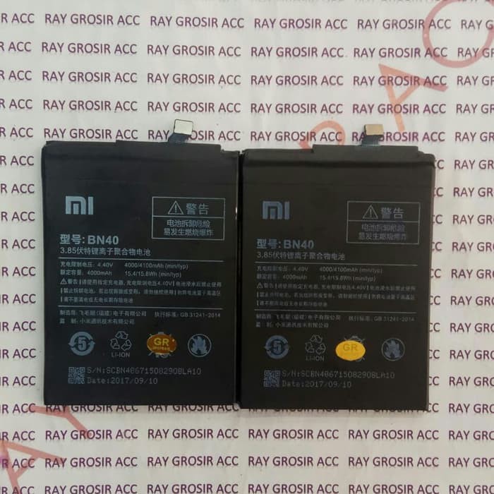 Baterai Original Xiaomi BN40 , BN 40 Redmi 4 Pro , 4 Prime