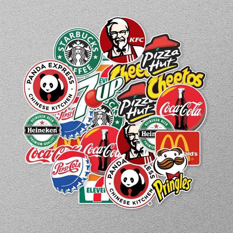 

stiker food logo/stiker laptop/stiker koper/stiker DIY/stiker helm